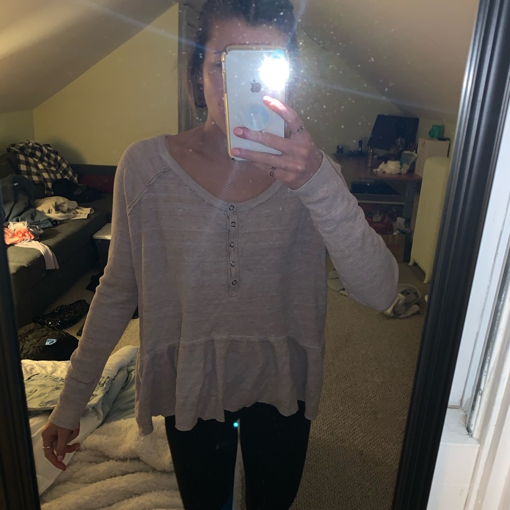 Free people pink sweater
